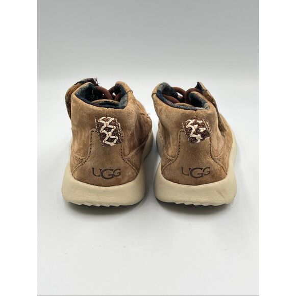 UGG Canoe Chestnut Slip On Velcro Closure Suede Chukka Boot Size Little Boy 12 - Picture 7 of 9